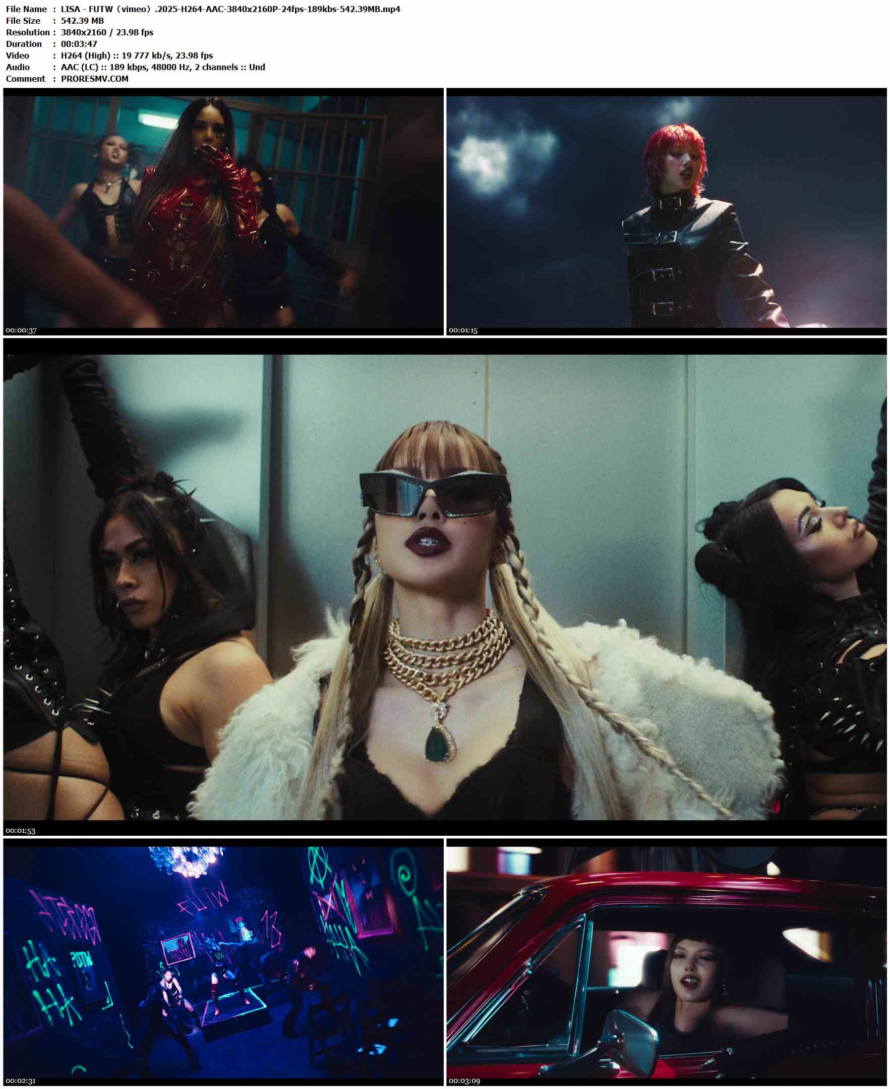LISA - FUTW（vimeo）.2025-H264-AAC-3840x2160P-24fps-189kbs-542.39MB官方MV_高清MV